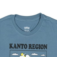 Тениска на Pokemon Boys 'Pikachu Kanto Region Long Dydy Kids