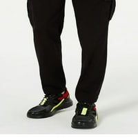 Международни концепции Мъжки тънки прилепнали панталони за теглене на черни размери 2xl