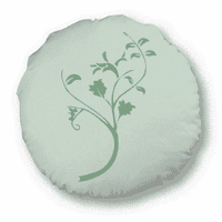 Зелени клони Цветя кръг за хвърляне възглавница за домашна декорация възглавница