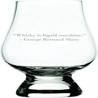 Уиски е течен слънчев цитат офорт Glencairn Crystal Whiskey Glass