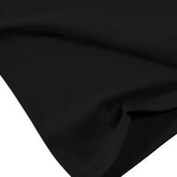 Дамски върхове за женски печат Причинно-модна мода All-Match с тениски тениски върхове черни xxl