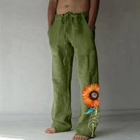 Губотаре мъжки панталони ежедневни памук и отпечатани джобни панталони панталони с голям размер панталони