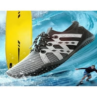 Difumos Unise Aqua Socks Sport Swim Shoe Barefoot Water Shoes Yoga Anti-Slip Theakers Небрежни бързи сухи апартаменти черни 4.5