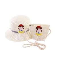 Комплект чанти за чанти на шапка Puloru Girls, шапка за слама за защита, чанта за пратеник