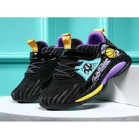 Fangasis Boys Soft Round Toe Sneakers Gym дишаща дебела подметка за бягащи обувки леки атлетични обувки
