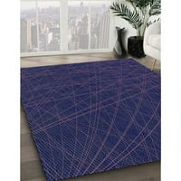 Ahgly Company Indoor Square Marketed Deep Periwinkle Purple Area Rugs, 5 'квадрат