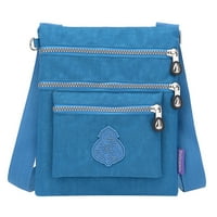 Sehao School School Suchesies дамска найлонова чанта за рамо водоустойчива и елегантна ежедневна чанта за пазаруване в синьо