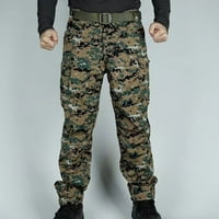 Leodye Pants for Men Clearance Мъжки панталони Множество джобове товарни панталони Работа носене на бойни товари Pocket Army Green 20