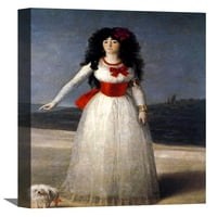 Francisco Goya Painting Art Print The White Duchess Canvas Art Print Frame Wall Art