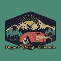 Pagosa Springs, Колорадо, сцена за къмпинг, контур