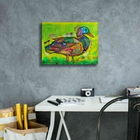 Epic Graffiti 'Electric Duck' от Дийн Русо, Canvas Wall Art, 16 x12