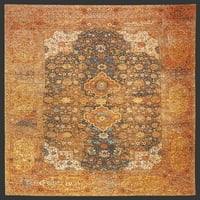 Хамадан полипропилен на закрито килим оранжев, направен в Египет