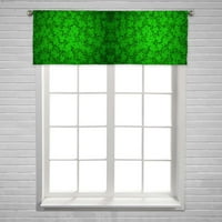 Черни зелени цветове Прозорец Завеса валанс