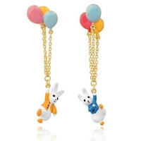 Toyella Niche Colorful Balloon Bunny обеци ушни шпилки