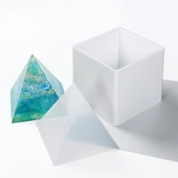 Пирамидална епоксидна смола плесен ръчно изработени орнаменти силиконова плесенка DIY занаяти форми