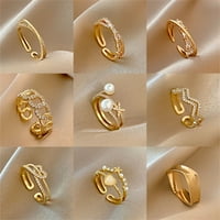 Луксозен цирконов каменен пръстен за жени