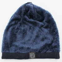 Университет на зимата еластична плетена мека мъже шапка за ежедневно износване