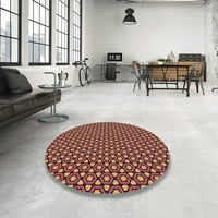 Ahgly Company вътрешен правоъгълник с шаблони с наситено червено новост килими, 2 '3'