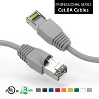 75 фута CAT6A Закрита Ethernet Network Booted Cable Grey, опаковане
