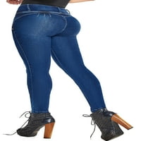 Rose Jeans Colombianos levanta cola Blue Denim Butt Lifter Jeans Blue 11