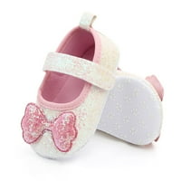 Yinguo Walking Princess Baby Baby Indoor Girls Bow-knot с мека плътна обувка обувки бебешки обувки розово 11