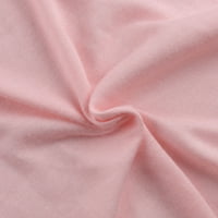 Beeyaso жени кръгла шия къса ръкав летни рокли за жени Макси ежедневни рокли рокли розови 2xl