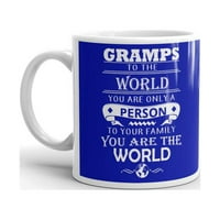 Gramps to the World само човек кафе чай керамична халба офис купа подарък oz oz