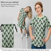 OneOone Cotton Jersey Mint Fabric Rooster Cock Fabric за шиене отпечатана занаятчийска тъкан от двора Wide-08