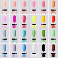 Цветове Акрилен пудра за нокти на прах, цветен акрилен прах за нокти DIY Art Design 3D Маникюр Удължителни подаръци за жени и момичета Мултиколи