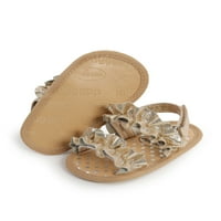 Sprifallbaby Baby Girls Summer Sandals Anti-Slip Soft Sole Ruffle Flat Shoes Toddler First Walker 0-18M