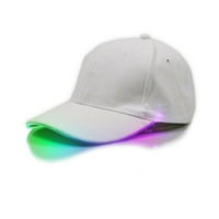 Осветени LED бейзболни шапки за жени мъже солидни цветови регулируеми шапки Небрежни шапки многоцветни