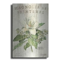 Luxe Metal Art 'Magnolia de Printemps' от Sue Schlabach, Metal Wall Art, 12 x16