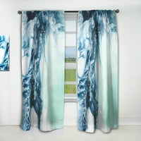 Art DesignArt „Синьо и зелено течно изкуство“ Модерни панели за завеси.