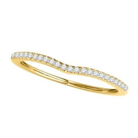 Mauli Jewels годежни пръстени за жени 0. Карат ореол Daimond годежен булчински пръстен prong 14k твърдо жълто злато