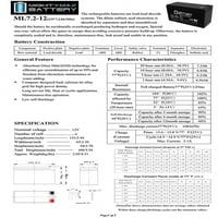 12V 7AH съвместима батерия за RBC APC BK400, BK300, BK - Пакет