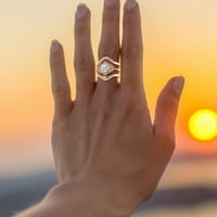 Yubnlvae Ring Fashion Lady Ring Set Женски пръстени Комплект Жени Модна циркония ретро пръстени