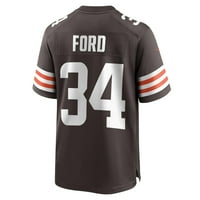 Мъжки Nike Jerome Ford Brown Cleveland Browns Game Player Jersey