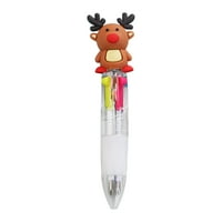 Забавни химикалки за жени Четири вида коледни химикалки могат да заменят писането цветна топка писалка Цветна петролна писалка Ръчен акаунт Цветна писалка Студент Подаръчен пространство Пътеки тънка линия