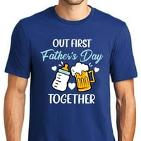 Риза за деня на първите бащи, татко и син тениска, подарък за деня на бащата, мъже ризи