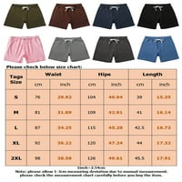 Lumento Mens Summer Lounge Holiday Mini Панталони за свободно време обикновени плажни дрехи Прав крак с джобове дъна