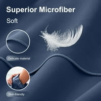 4Monster Microfiber Caumping Towel Microfiber, Бързо изсушаваща се кърпа за пътуване, NavyBlue, XL