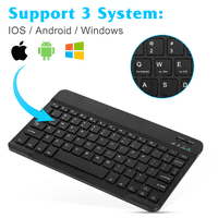 Акумулаторна Bluetooth клавиатура и мишка комбо ултра тънка клавиатура в пълен размер и ергономична мишка за лаптопа Dell Latitud