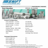 Директен обмен за HILCO PL736-12-CN Касета Филтър Елемент Microglass Micron