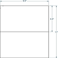 Compulabel 340301, 8-1 2 5-1 2 Лазерни мастиленоструйни етикети, сравними с Presta® 94229