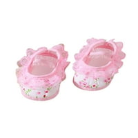 Colisha Infant Loafer Flat Prewalker Mary Jane Flats Soft Soft Sole Princess Crib Party Lightweight Mocassins Lace Up Walking Shoe Floral Pink 4C