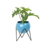 Кръгла ваза плантатор с саксия за растение модерен метален саксия с цветя на закрито растения дисплей градински декор за дома