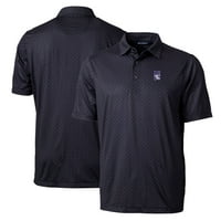 Мъжки резач и Buck Black Northwestern Wildcats Big & Tall Pike Double Dot Print Stretch Polo