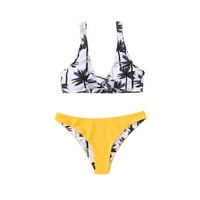 Жени от Goperlle Set Brikwear Bikini Push-Up Beachwear Bandage Brazilian Bandeau бански костюми бански костюми Танкенис