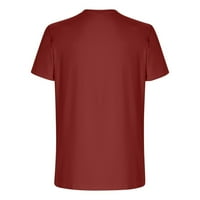 Мъжки плюс размер ризи Просверие ежедневно кръгла шия графичен пуловер Фитнес спортни къси ръкави тениска блуза блуза