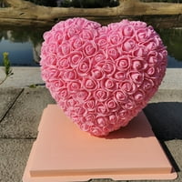 Изкуствени цветя изискани свежи поддържащи PE букет сватба fau rose цветя за Свети Валентин Лилав PE